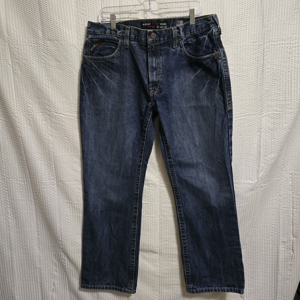 Ariat M5 FR Men’s Jeans 36x32 Straight Leg Flame Resistant Dark Wash